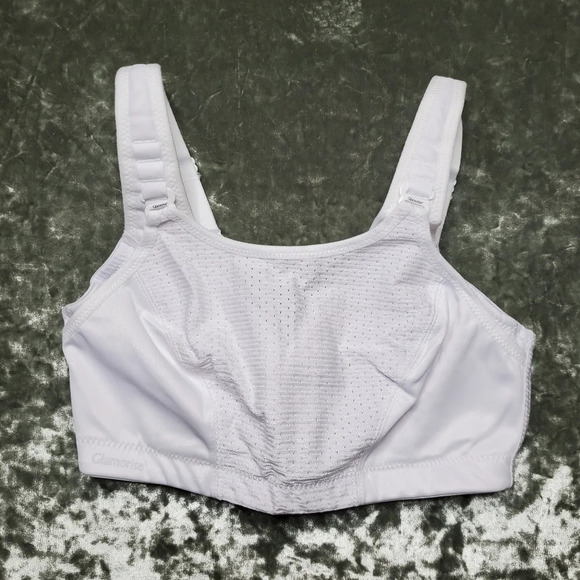 Glamorise White Sports Bra - Picture 1 of 6